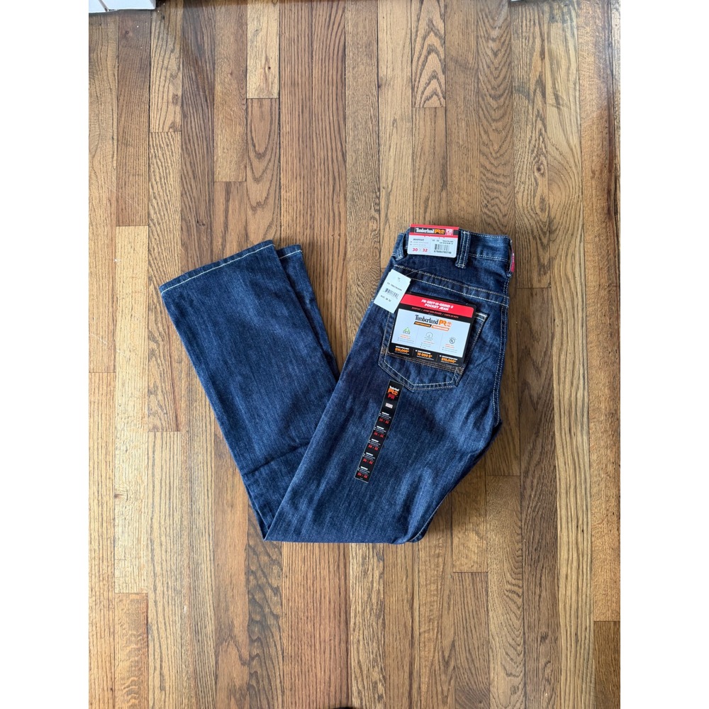 Timberland PRO FR Flame Resistant Work Jeans Mens Dark Wash Bootcut Size 30 x 32